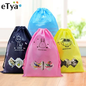 

eTya Portable Cosmetic Bag Professional Drawstring Makeup Case Women Travel Make Up Organizer Storage Pouch Toiletry Wash Kit