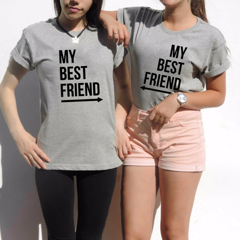 My Best Friend T Shirt Summer Women BFF T Shirt Fashion Casual O Neck