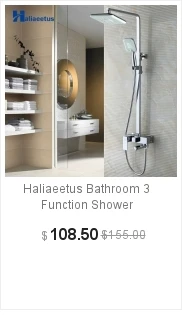 Haliaeetus для ванной комнаты, 3 функции, смеситель для душа. Хромированный душевой набор для ванной комнаты, кран с " душевой насадкой, дождевой насадкой. Горячий смеситель