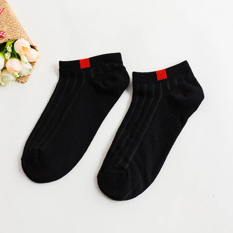 5 пара/лот; носки-башмачки для женщин; летние белые короткие носки с низким вырезом; короткие носки для девушек и женщин; носки-тапочки ярких цветов; - Цвет: Black-5 Pair