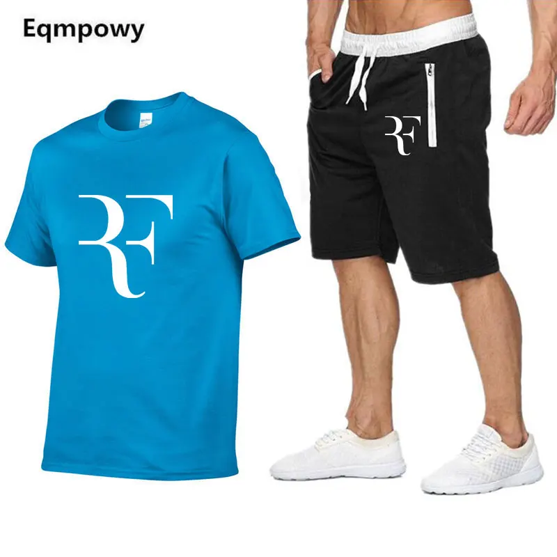 Роджер Федерер спортивный костюм летняя рубашка + шорты для женщин верхняя одежда спортивные для мужчин наборы ухода за кожей футболк
