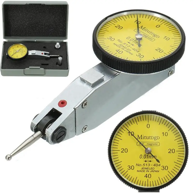 Точные стрелочный индикатор Тесты индикатор точности метрика с ласточкин хвост рельсы горе 0-40-0 0,01 мм Mayitr измерения инструмент