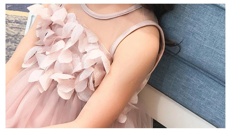 2018 Fashion Flower Girls Dress Summer Kids Clothes Sleeveless Cute Princess Party Children Dresses For Girls Costumes 14 Years (17)