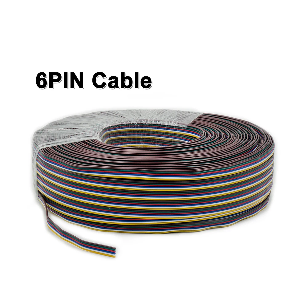 16AWG, 18AWG, 20AWG светодиодный прокладки кабеля, провода, 2PIN/3PIN/4PIN/5PIN/6PIN, для 5050 3528 2835 WWCW RGB/RGBW RGBCCT, Светодиодный линейный свет