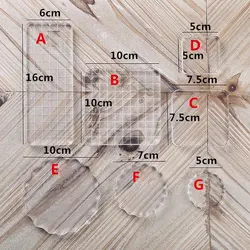 Высокой прозрачности, акриловый штамповый блок набор «сделай сам» для прозрачные трафареты для скрапбукинга "сделай сам" Альбом для