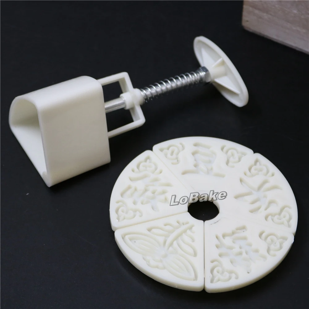 Latest 1 pluger + 5 stamps 50g creative ABS plastic fan shape