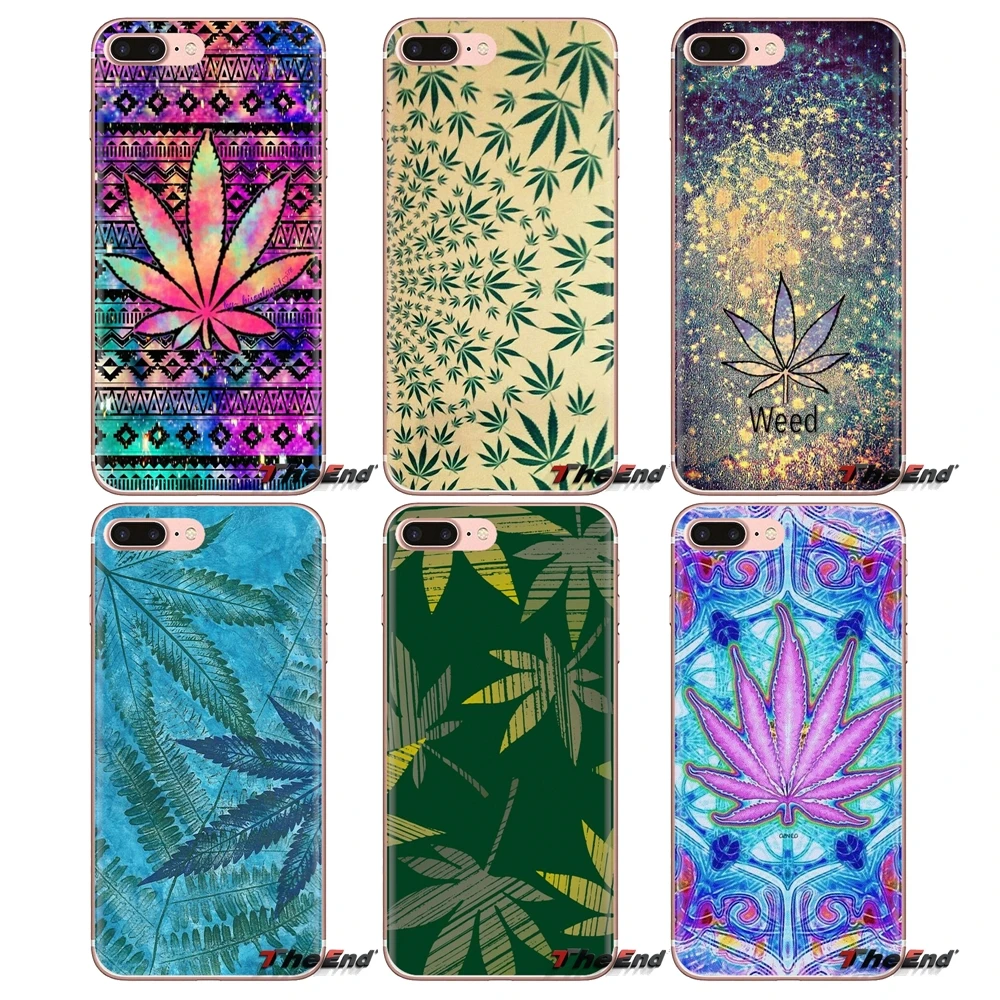 Smoke Weed Pot Leaf Attack For Samsung Galaxy J1 J2 J3 J4 J5 J6 J7 J8 Plus 2018 Prime 2015 2016 2017 Transparent TPU Shell Cover |