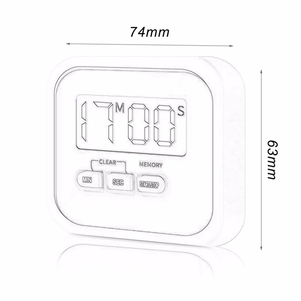 Практичный Применение цифровой большой lcd Дисплей дома Кухня таймер электронный Кухня Пособия по кулинарии таймер-Секундомер Пособия по кулинарии инструменты Сделано в Китае