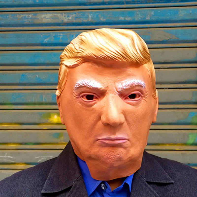 

Funny Realistic Latex Celebrity Donald Trump Putin President Mask Halloween Ball Cosplay Masks Party Costume Dress Up Gift