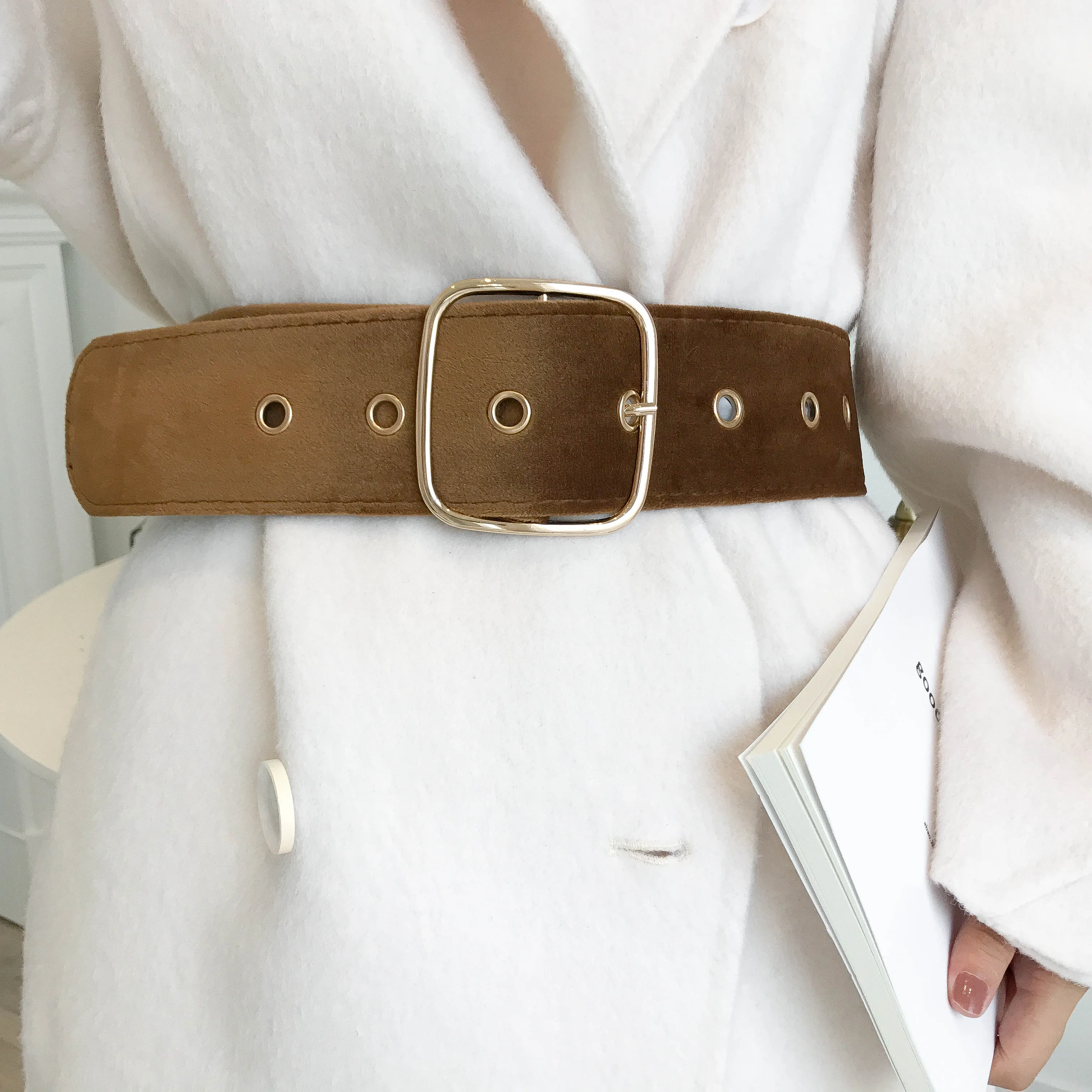 

9 Colors Mihoshop Ulzzang Korean Korea Women Fashion Accessories Chic Cool Punk Simple Basic Wide Belts