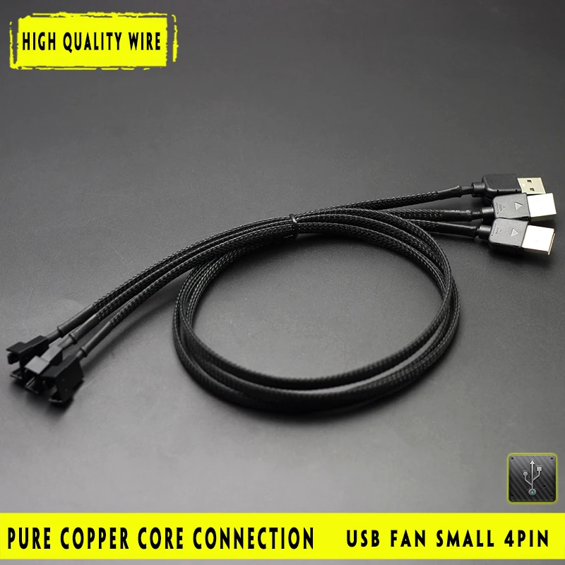 

1 PCS USB A male to Fan 3-Pin 3pin /4-Pin 4pin Adapter Cable for 5V 30cm/60cm Drop Shipping