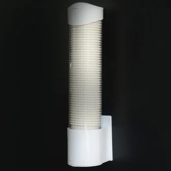 

Anti Dust Paper Cup Dispenser Plastic Automatic Remover Cup Holder One Touching Button Container DC120