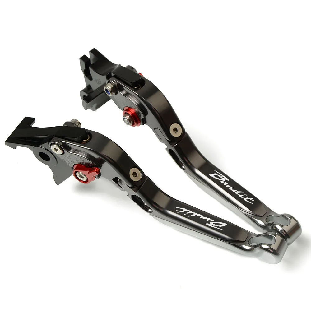Motocicleta frenos mango plegable ajustable extensible de la motocicleta palancas de embrague de freno para suzuki GSF650 bandido GSF 650, 2005-2006