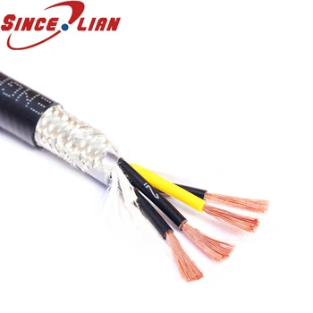 

UL2587 High-flexible shielded cable chain dedicated pure national standard TRVVP5core 0.5/0.75mm2 2Meters Free Shipping