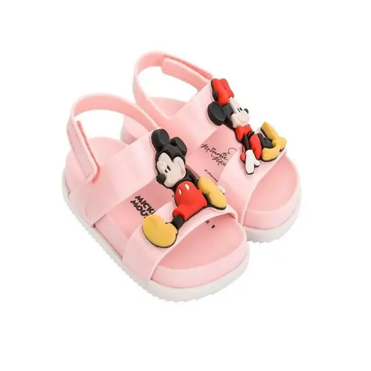 Детские летние тапочки; Милые Мягкие Вьетнамки с 3D рисунком; обувь для воды; детские Нескользящие пляжные сандалии для детей