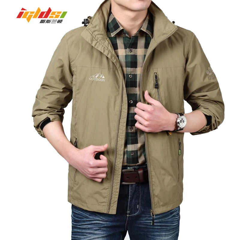 Men's Army Waterproof Coats Male Jacket Breathable Windproof Raincoat