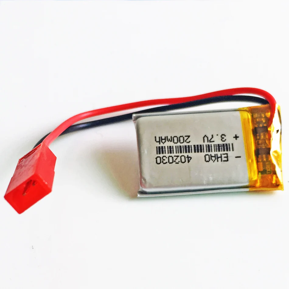 

402030 3.7V 200mAh LiPo Rechargeable Battery JST SYP-2 2pin connector For Mp3 Camera bluetooth GPS electronic part smart watch