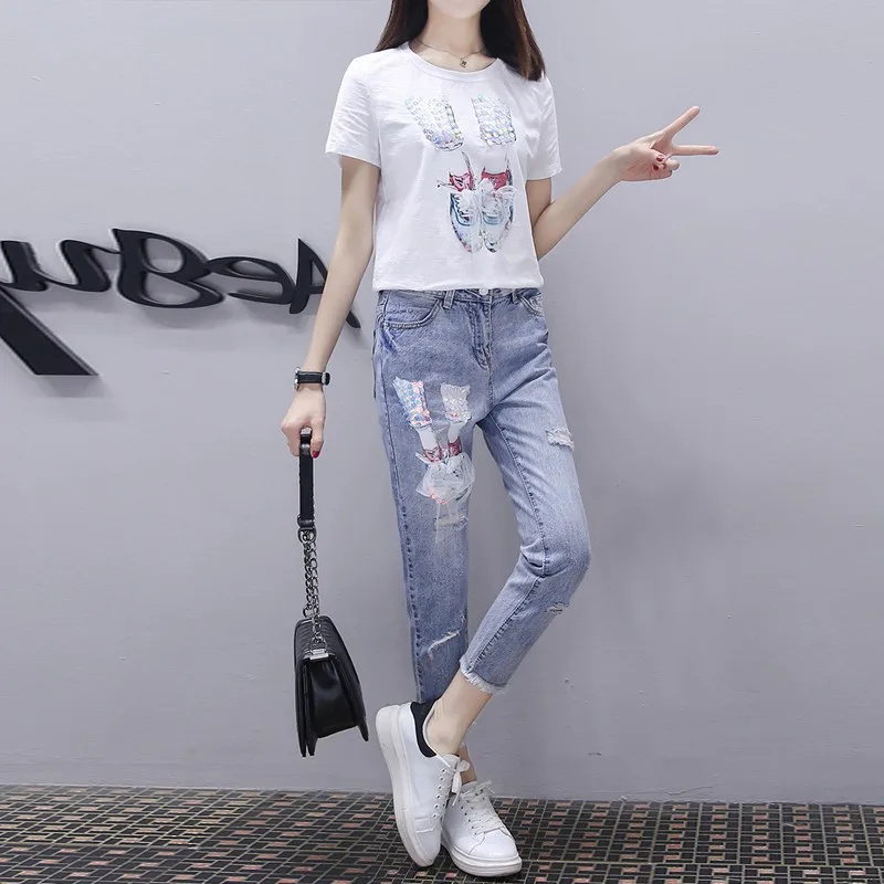 jeans pant and t shirt for ladies