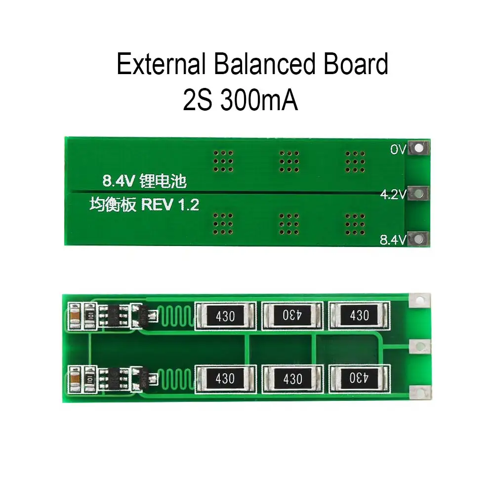 Universal 2S 3S 4S 100mA/300mA External balanced Board 18650 Lithium Battery Module with balance 7.4V 8.4V 11.1V 12.6V 14.8V - Комплект: 2S 300mA