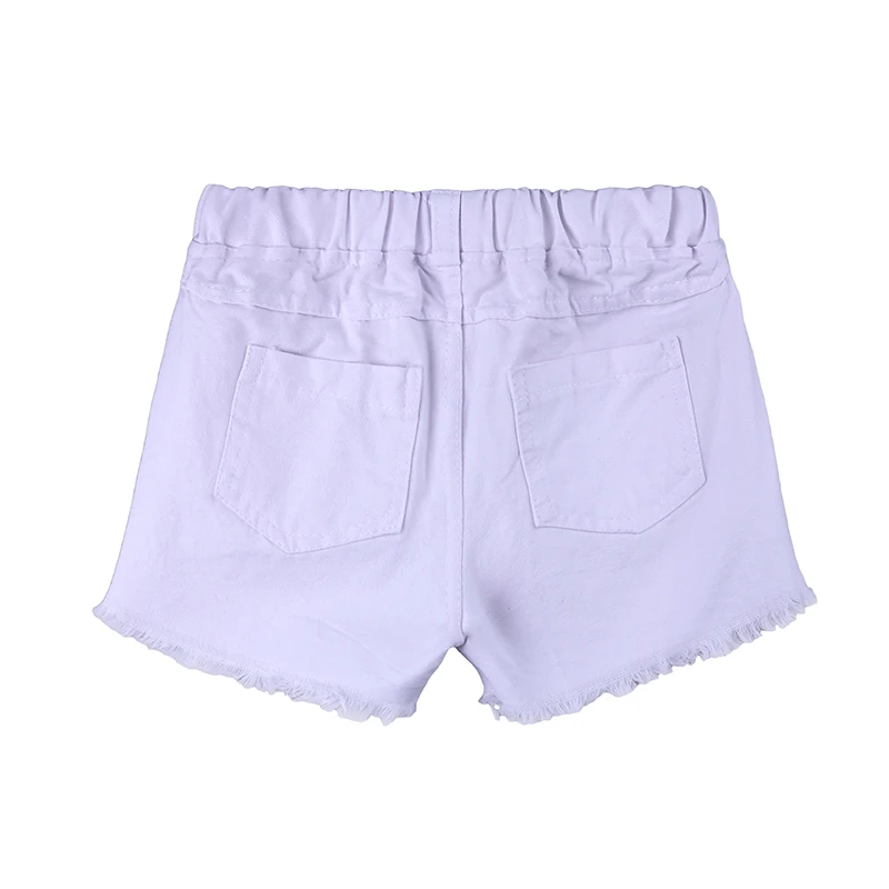 Baby Girl Off Shoulder Pink T Shirt Tops + White Shorts Outfit Children Clothes Sets 1-6y Girl Clothes TZ525
