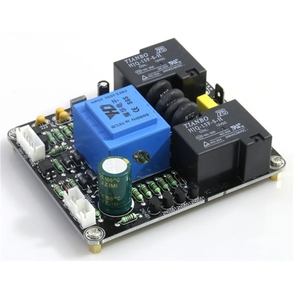 

Current 30A 1000W High Power Class A Power Supply Delay Soft Start Temperature Protection Board DIY
