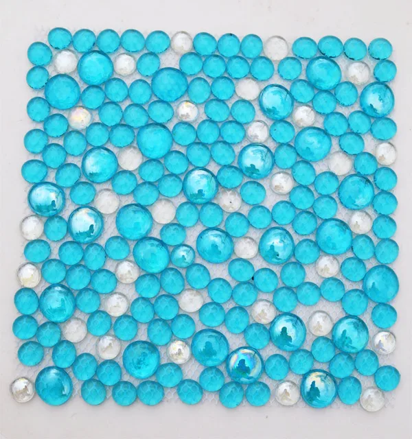 Bathroom Tiles Background aliexpress : buy mediterranean blue glass beads mosaic round Bathroom Tiles Background aliexpress : buy mediterranean blue glass beads mosaic round