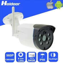 Беспроводная Камера 960 P HD IP Cam P2P Мини Водонепроницаемая Камера Открытый Карта Micro Sd Слот Система Видеонаблюдения FTP SMTP