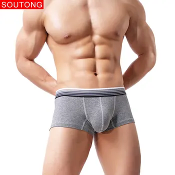 

Soutong 3 Pcs/lot Men Underwear Boxers Cotton Men Boxers Soft Underpants Underwear Masculina Cueca Men's Underwear Men Boxers