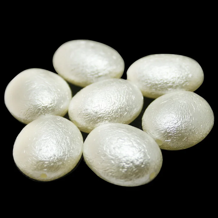 19x23mm approx 30pcs Выберите размер капли ABS белый искусственный жемчуг бусины Круглые бусины сморщенная кожа подходит для изготовления браслетов DIY - Цвет: 19x23mm approx 30pcs