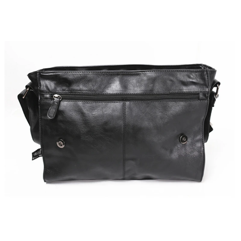 Men's Bags Business Man Bag Male Shoulder PU Leather Sport Zipper Brown Messenger Bags Men Luxury Vintage Casual New 7231
