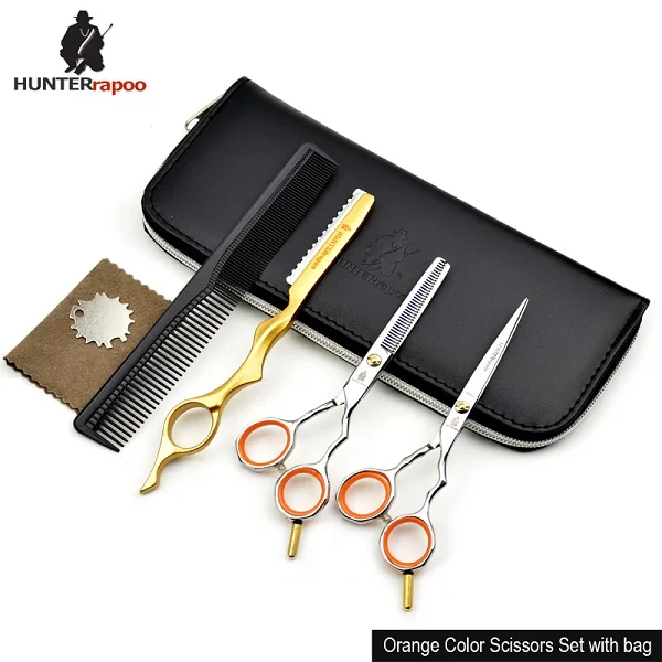 30% Off HT9118 5,5 дюймов Профессиональные Парикмахерские ножницы JP440C из нержавеющей стали ножницы для стрижки волос филировочные ножницы для стрижки волос - Цвет: Оранжевый