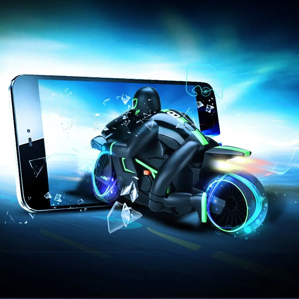 Горячая 2,4G мини мода мотоцикл RC с крутым светом высокоскоростные RC игрушки, модели мотоциклов дистанционное управление Дрифт Мотор Детские игрушки