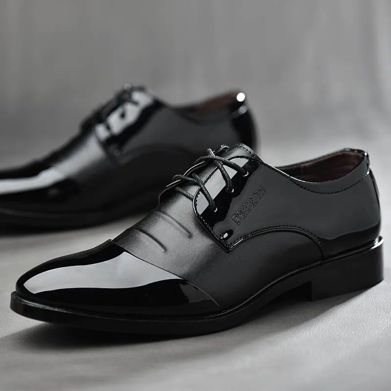 2018 chocolat Hommes Plus En 38 Bureau Taille Noir La De Qiyhong Appartements Mode Occasionnels Bout Chaussures Confortable Cuir Rond Robe 48 dtwxSR