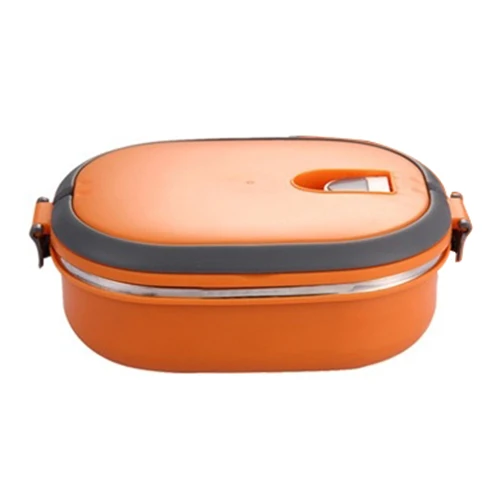 Высокое качество изолированная посуда контейнер для хранения еды термо тепловой зеленый/оранжевый