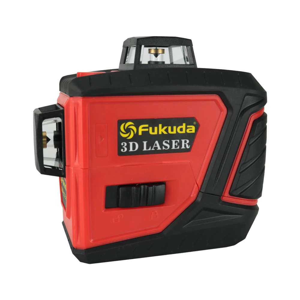 

Fukuda 3D 12 lines laser red beam line Rotary Laser Level 360 Self-Leveling cross line Horizontal Vertical laser leveler MW-93T