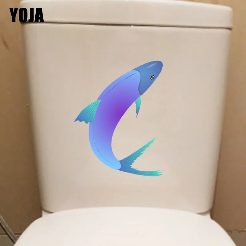 YOJA 22,6*20,2 см животных рыбы гостиная домашний Декор стены Наклейка для туалета T3-0998