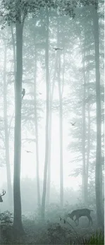 3D дверная Наклейка Настенная художественная обои плакат самоклеющиеся ПВХ, съемный, водонепроницаемый Наклейка на дверь домашний декор 007 - Цвет: Синий