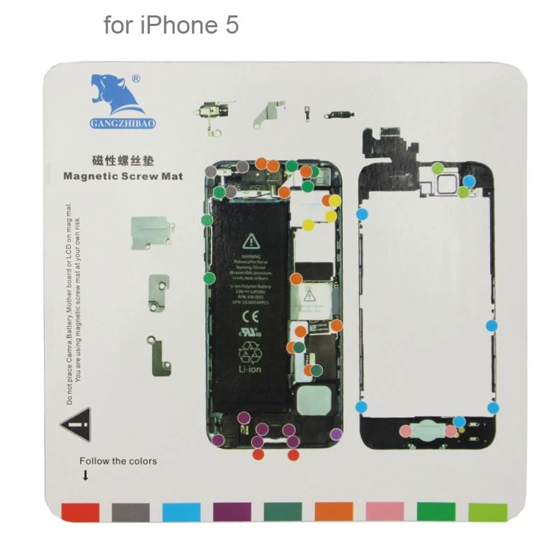 7 в 1 магнитные винты мат для iPhone 6s/6 Plus/6/5s/5/4s/4