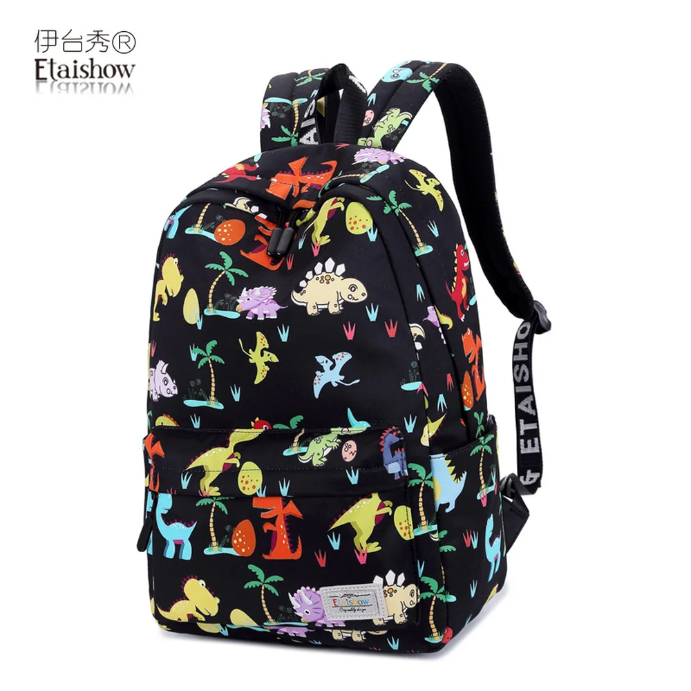

Waterproof backpack cute cartoon school bag female lightweight breathable relief ridge junior high school student backpack