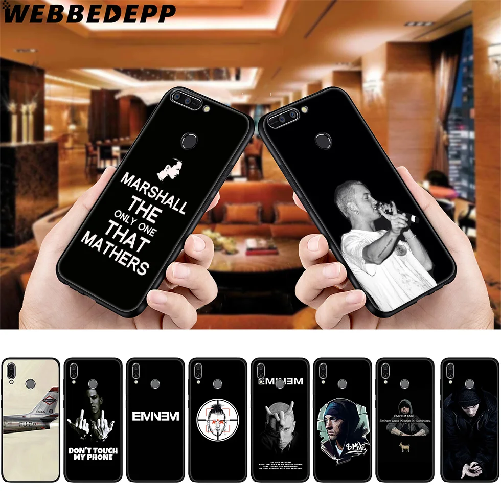 WEBBEDEPP Эминем Бог рэпа мягкий чехол для Huawei P8 P9 P10 P20 P30 Lite Pro P Smart Z Plus 2019 Y6 Prime 2018 2017 Mini |