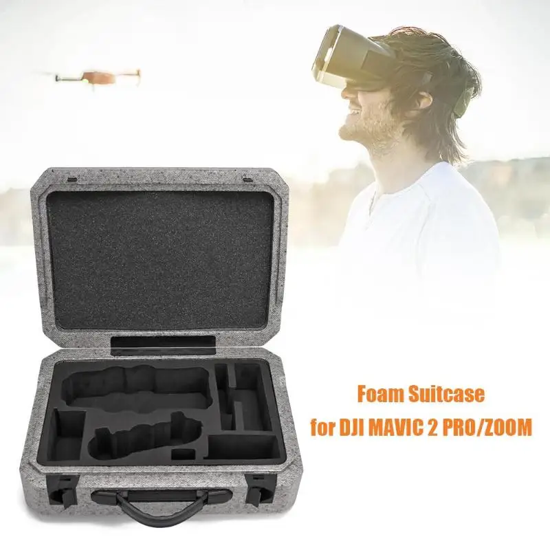 ALLOET Foam Чемодан большой емкости портативный камера Дрон коробка сумка для DJI MAVIC 2 Pro/зум Дрон камера сумки чехол