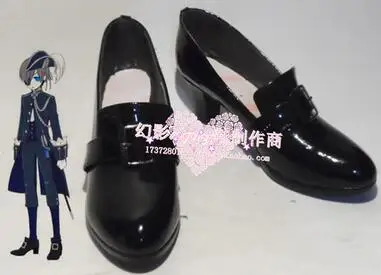 Customized Черный Дворецкий Ciel Phantomhive обувь для косплея Хэллоуин Лолита обувь любого размера - Цвет: Customized