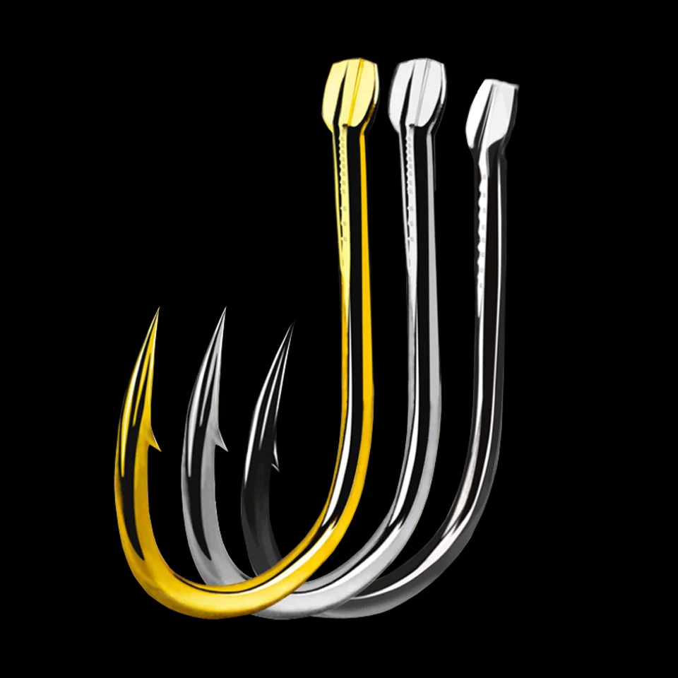 

15 pcs /Lot Fishing Hooks Barbed Fishhooks Fishing Accessories Carbon Steel Fishing Tackle Fly Fishing Hunting Golden Black J1