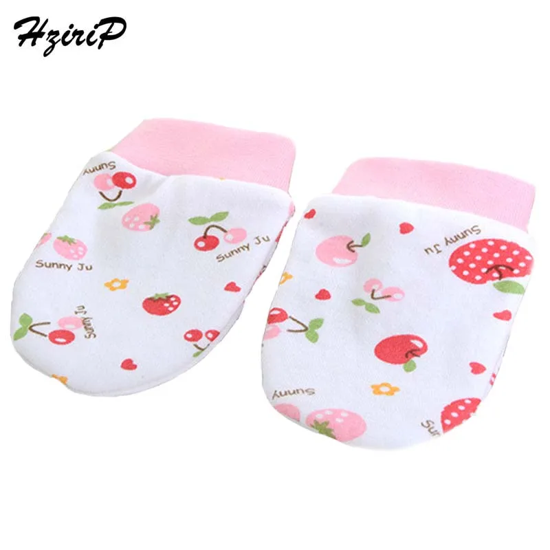 

HziriP New Spring Autumn Baby Anti-grasping Face Children Protect Anti-Catch Gloves Neonatal Cotton Cartoon Mittens