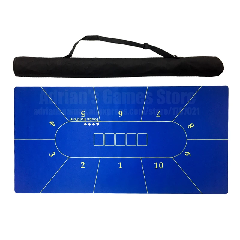 180*90cm Big Poker Table Cloth Rubber Layout 10 Players Tapis Texas