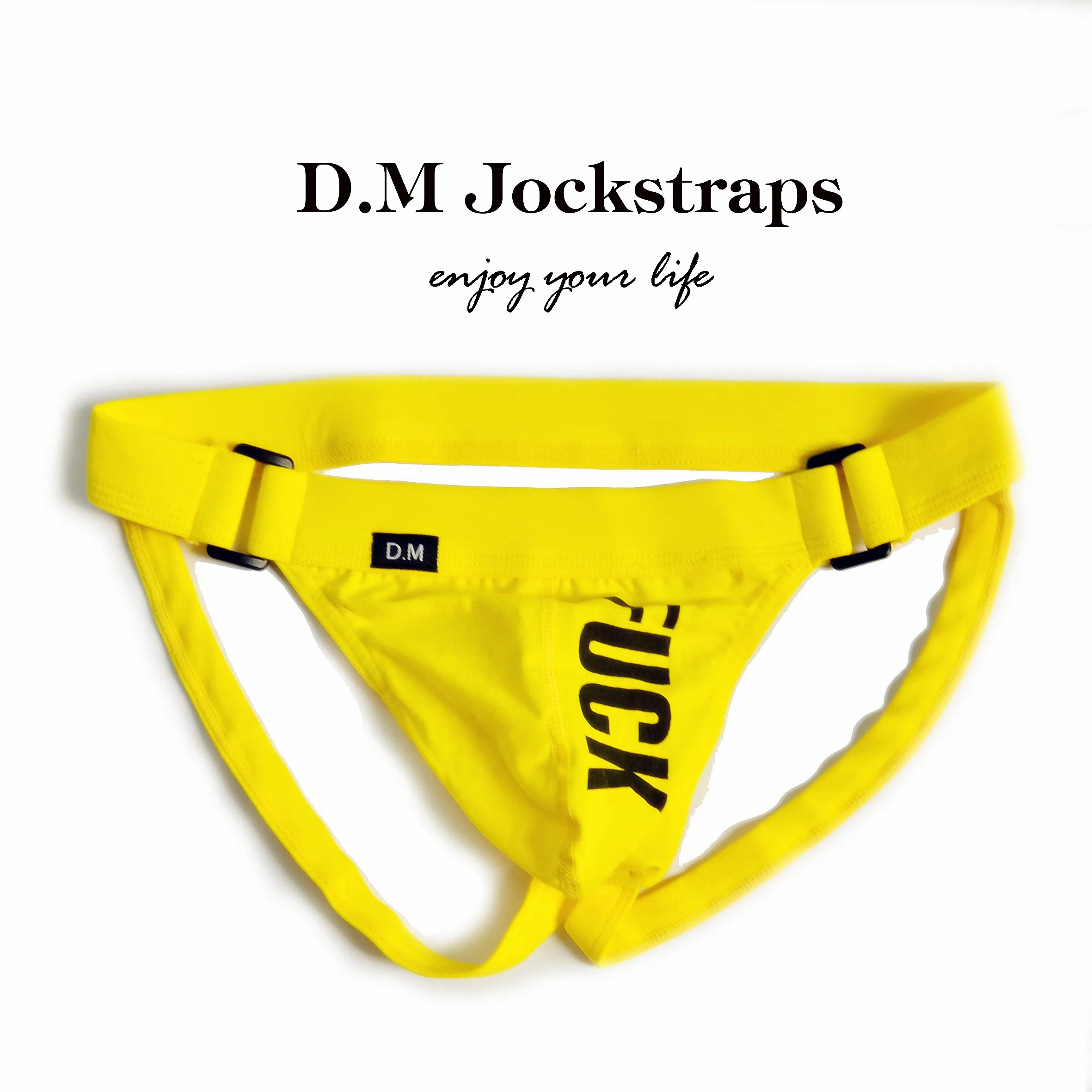 

D.m male panties low-waist sexy thong solid color letter butt-lifting temptation double ding pants cotton plus size