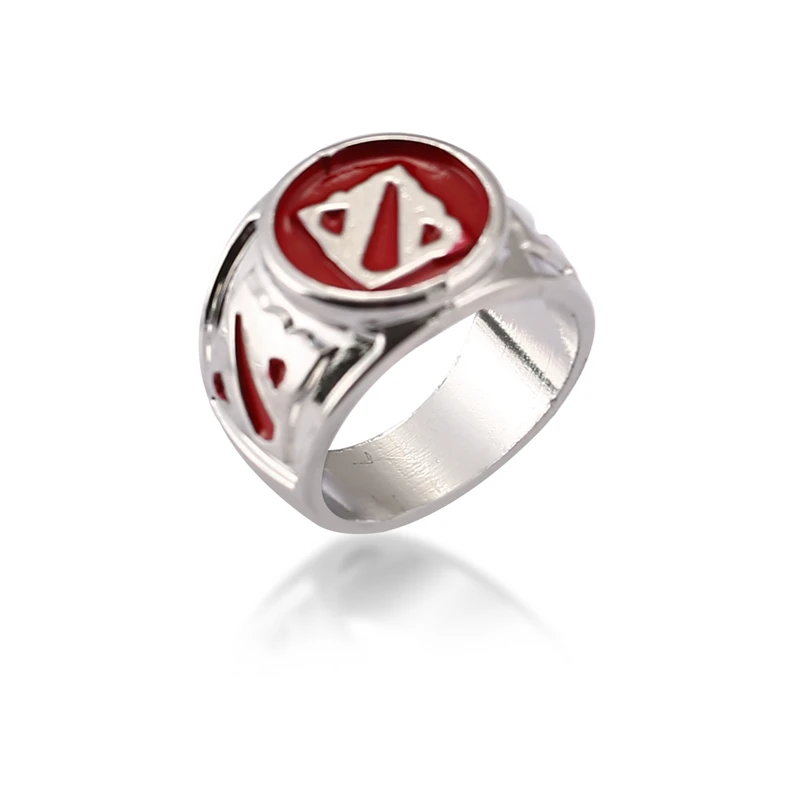 J Store Game Dota 2 кольца с логотипом для мужчин Dota2 Ti8 кольцо из металлического сплава