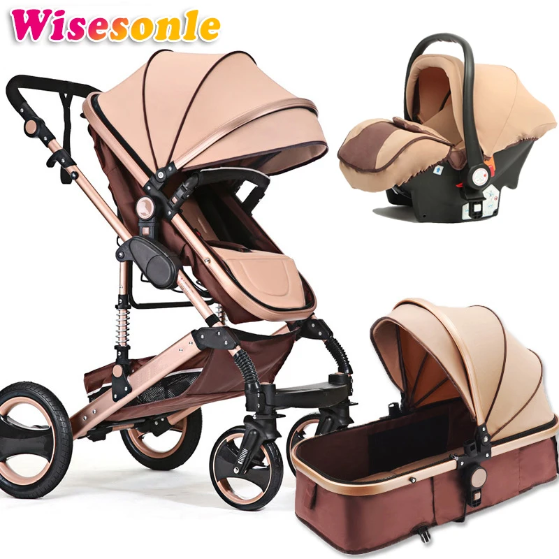 Wisesonle 2020now детская коляска 2 в 1 лежащая или увлажняющая складной светильник