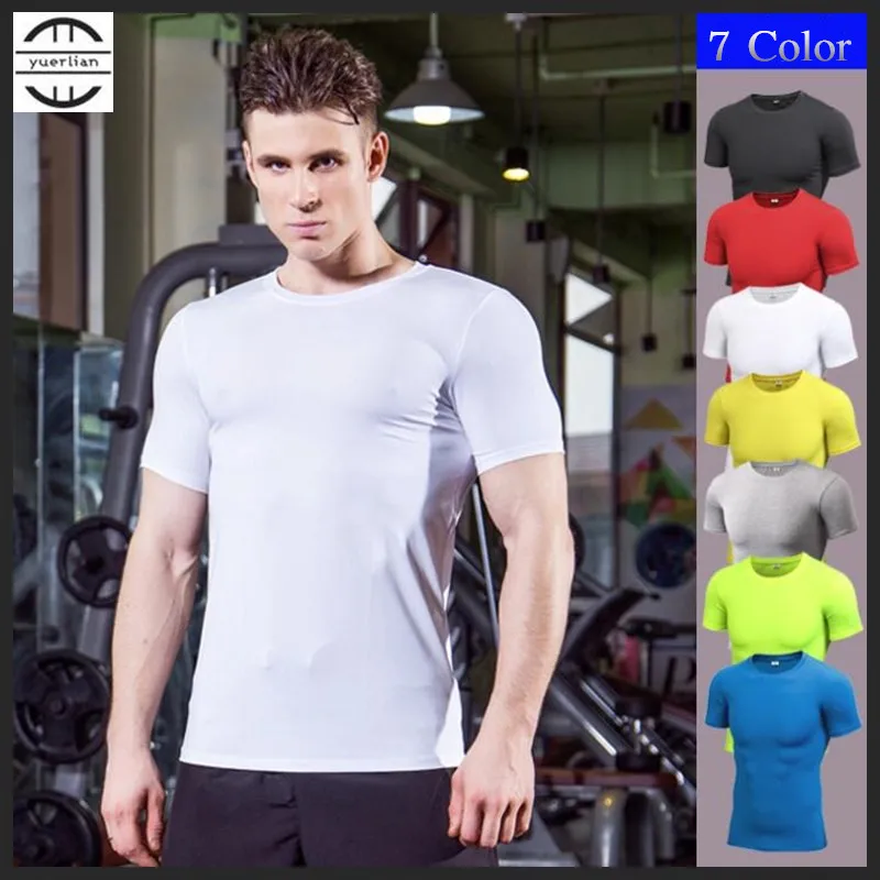 

200p!Men Pro Wicking&Quick-Drying T-Shirt,High Elastic Compression Tight Short Sleeve Undershirt,Sporting Protect,Anti Wrinkle