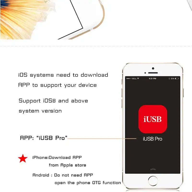 Usb флэш-накопитель для iPhone/Android Phone внешний накопитель 4 интерфейса Lightning/OTG/TYPE-C/USB многофункциональная флешка